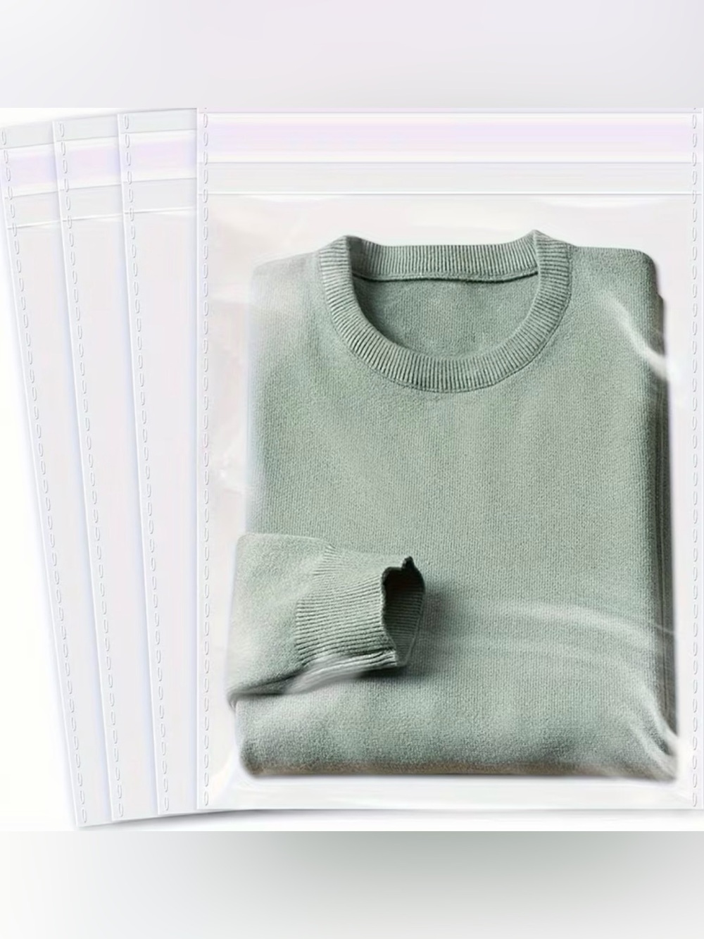 50PCS Large Clear Cellophane Bags with Adhesive Seal - Picture 6 of 8